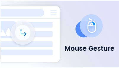 Maxthon browser feature Mouse gesture