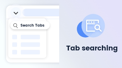 Maxthon browser feature Tab searching